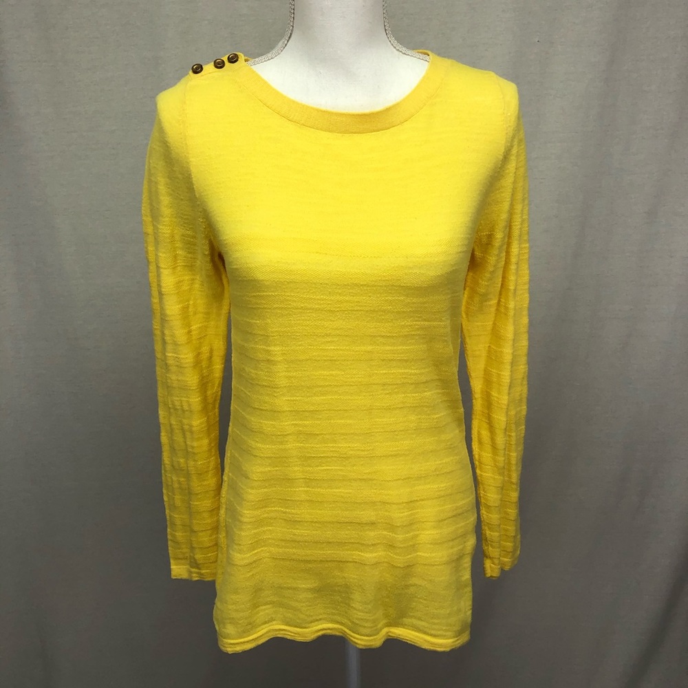 Banana Republic Yellow Long Sleeve Tee